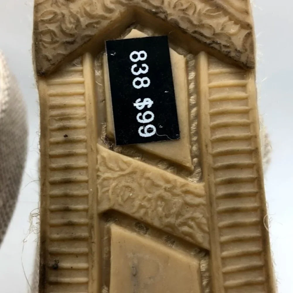 Sesto Women’s Espadrille Wedge Sandals Peep Toe Slip On Neutral Tan Summer Shoes